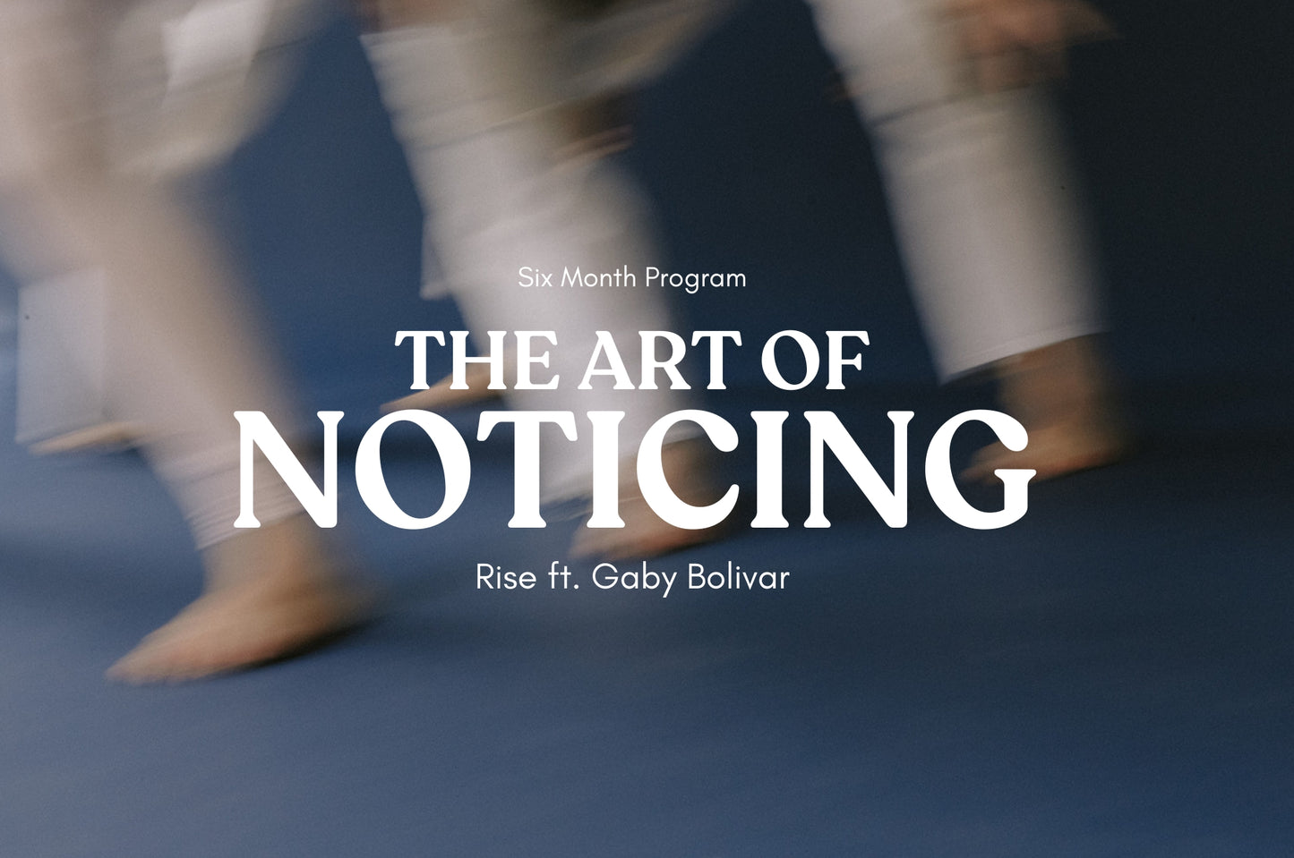 The Art of Noticing